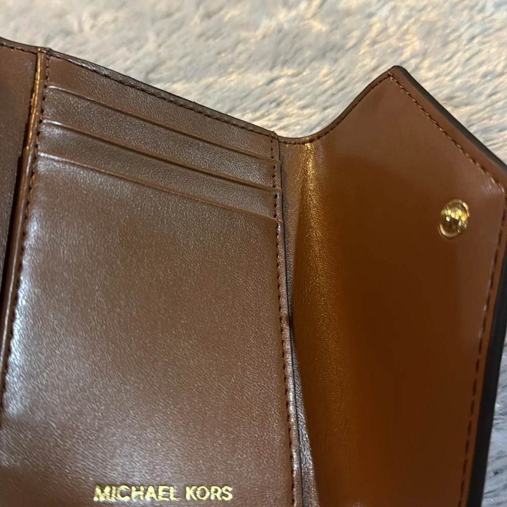 NWT Michael Michael Kors Jet Set Charm Dahlia Multi Trifold Wallet - Picture 7 of 10